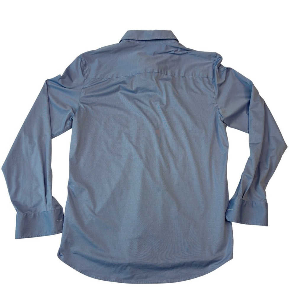 Rhone Commuter Shirt Mens Medium Blue Long Sleeve Button Up Performance Stretch - Picture 3 of 9